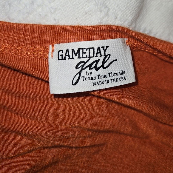 Sz L Orange Gameday Gal Cardigan - Picture 4 of 5